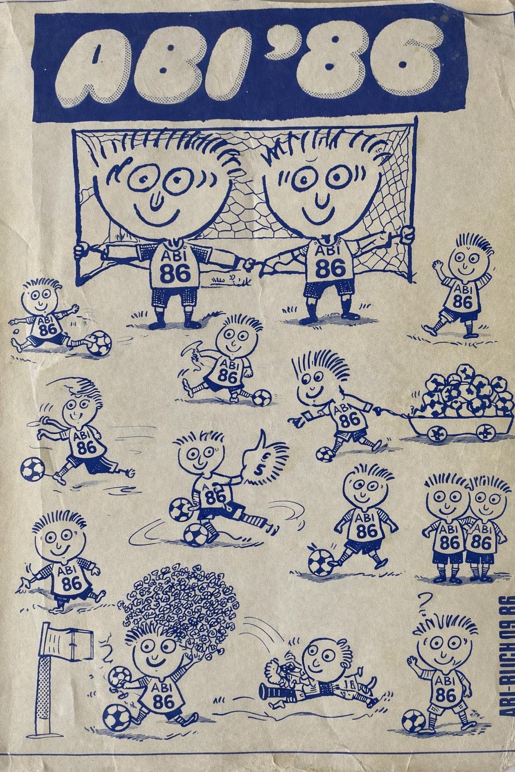 Original Abi-Buch Cover von 1986